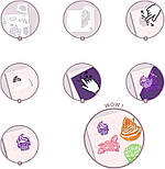 Художні патчі з блискітками Djeco Солодощі DJ09470, фото 3