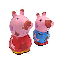 Игрушки для ванны Peppa Pig что изменяют цвет Пеппа и Джордж (122252) z118-2024
