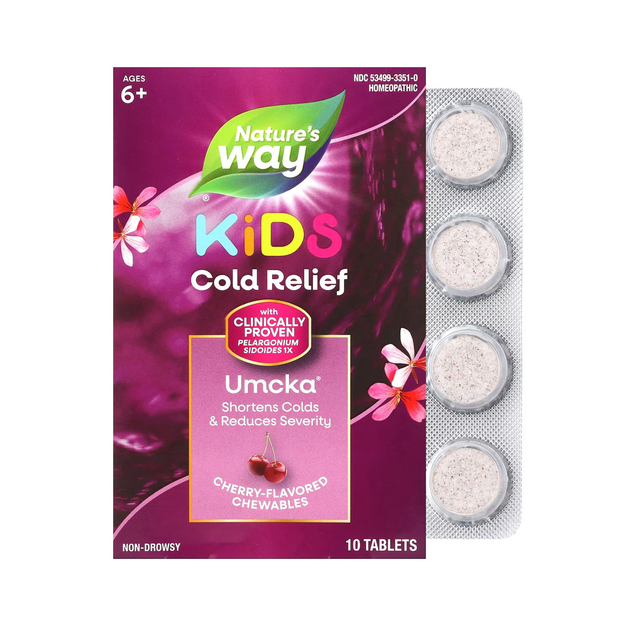 Umcka Coldcare Cherry Kids -10 chew tabs, фото 1