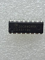 Микросхема NXP Semiconductors CD4511 DIP16