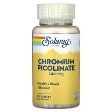 Chromium Picolinate 200 mcg Solaray, 50 таблеток