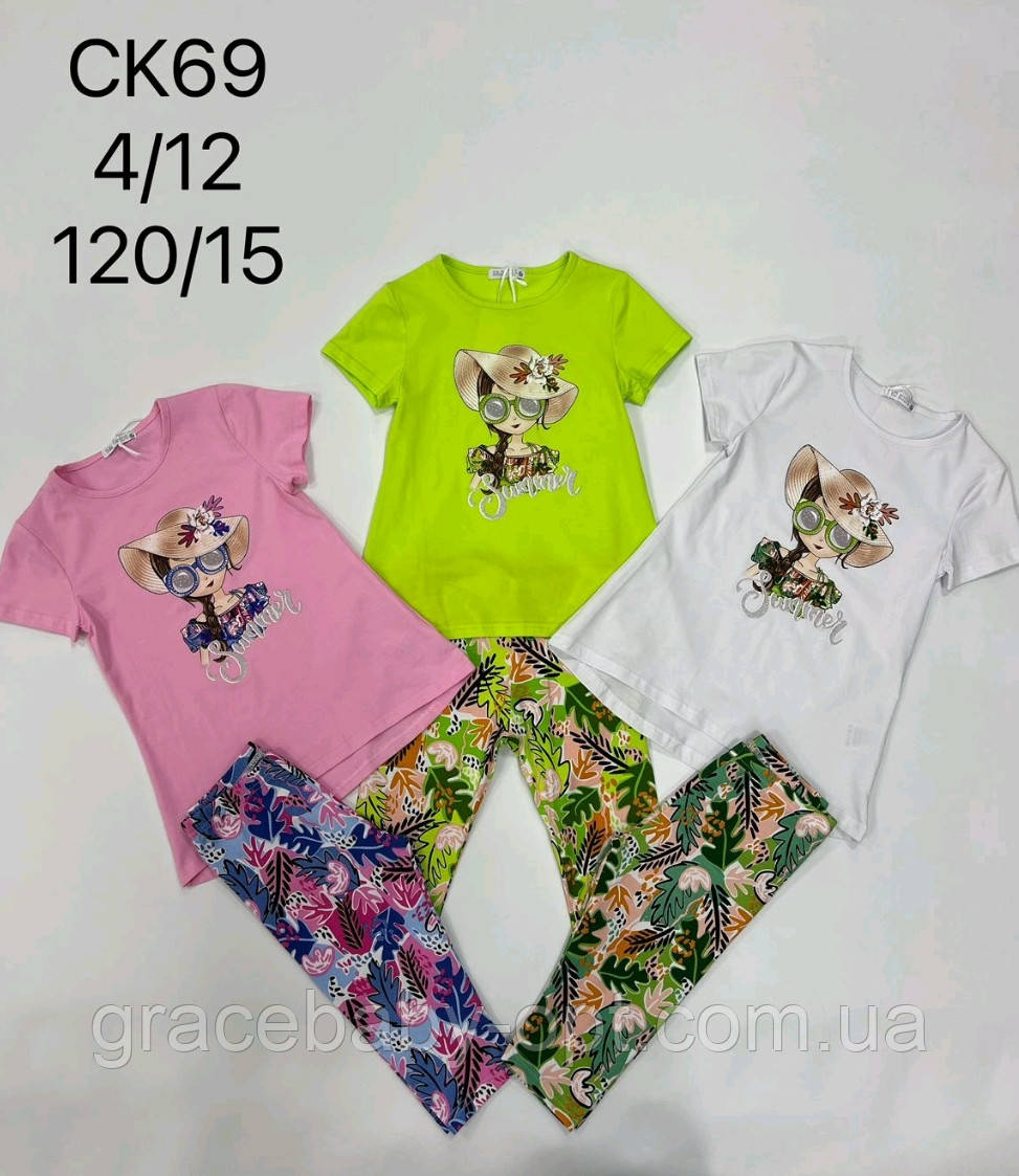 Набір 2 в 1 для дівчат оптом, S&D, 4-12 років,  № CK-69, фото 1