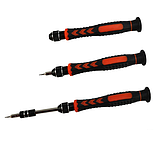 Набір Screwdriver set прецизійних викруток з тріскачкою 28в1 (H-біти, плоскі біти, пінцет) G-32, фото 5