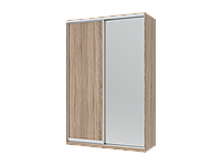 Шкаф купе в спальню прихожую Сити Лайт Дуб Cонома 150х60х225 для одежды гардероб для спальни шкафы с зеркалом