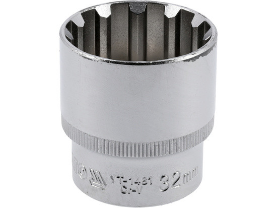 Головка торцева Spline подовжена YATO 1/2" 32 мм