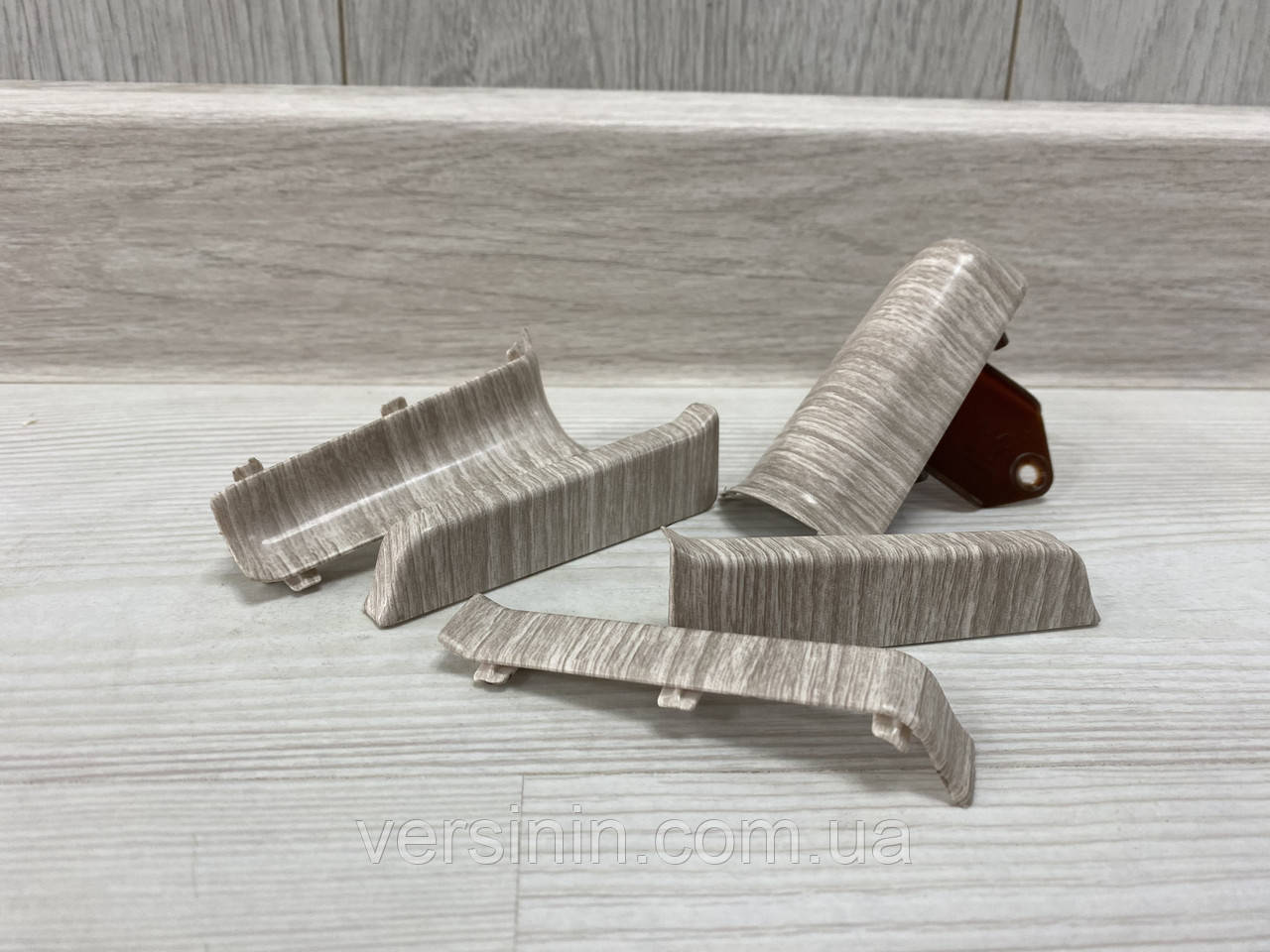 Плінтус підлоговий "Система" Ясень, розміри 2200х80х22мм, фото 1