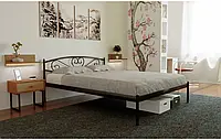 Кровать двуспальная металлическая MILANA-1 МК. Кровать в спальню из металла в стиле Loft