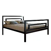 Кровать односпальная металлическая BRIO-2 МК. Кровать кованая в спальню из металла в стиле лофт