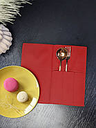 Куверт для столових приборів К1 Саржа Червоний, фото 2