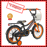 Детский велосипед с приставными колесами ROCKY CROSSER-13-20"Качественный Велосипед для мальчиков и девочек