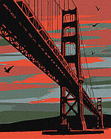 Картина по номерам "Мистический Сан-Франциско" Идейка 40x50 см Shopen Картина за номерами "Містичний