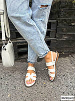 Белые летние женские босоножки, стильные повседневные сандалии на низком ходу 37