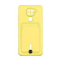 Чохол TPU Colorfull Pocket Card для Xiaomi Redmi Note 9 / Redmi 10X Колір 04.Yellow p