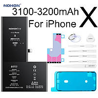 Аккумуляторная батарея NOHON на iPhone X 3200mAh максимальная емкость