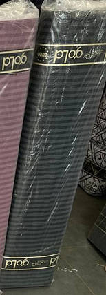 Чорна однотонна в смужку тканина 220 см для пошиття постільної білизни Бязь Gold Lux, рулон 50 м, Пакистан, фото 2