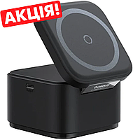 Беспроводное зарядное устройство Baseus MagPro 2-in-1 Magnetic Wireless Charger Stand 25W P10264100121-00