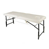 Масажний стіл з регулюванням висоти, Кушетка косметологічна м'яка, Кушетка для косметолога автомат, фото 2