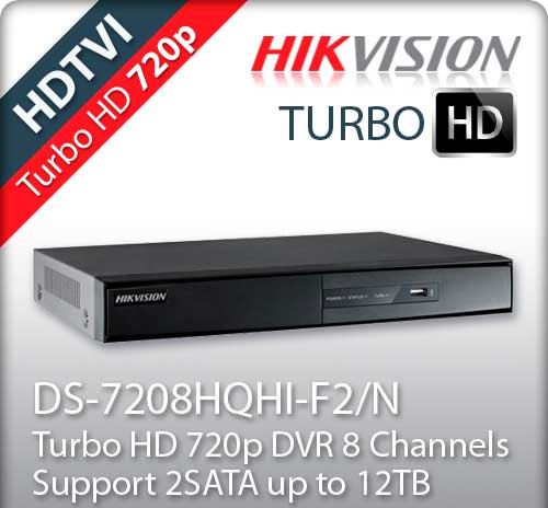 8-канальний Turbo HD відеореєстратор DS-7208HQHI-F2/N 4 аудіоканалу