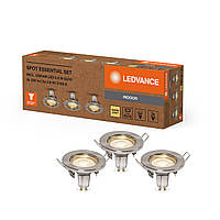 LED Светильник спотовый 3 шт. 2.6W 220V 230lm 2700K GU10 95х80mm [4099854103605] SPOT ESSENTIAL SET LEDVANCE