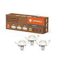 LED Светильник спотовый 3 шт. 2.6W 220V 230lm 2700K GU10 95х80mm [4099854103629] SPOT ESSENTIAL SET LEDVANCE