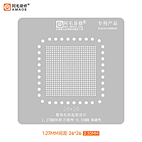 Трафарет BGA AMAOE Универсальный 26*26 шаг 1.27мм, отверстие 0.3мм