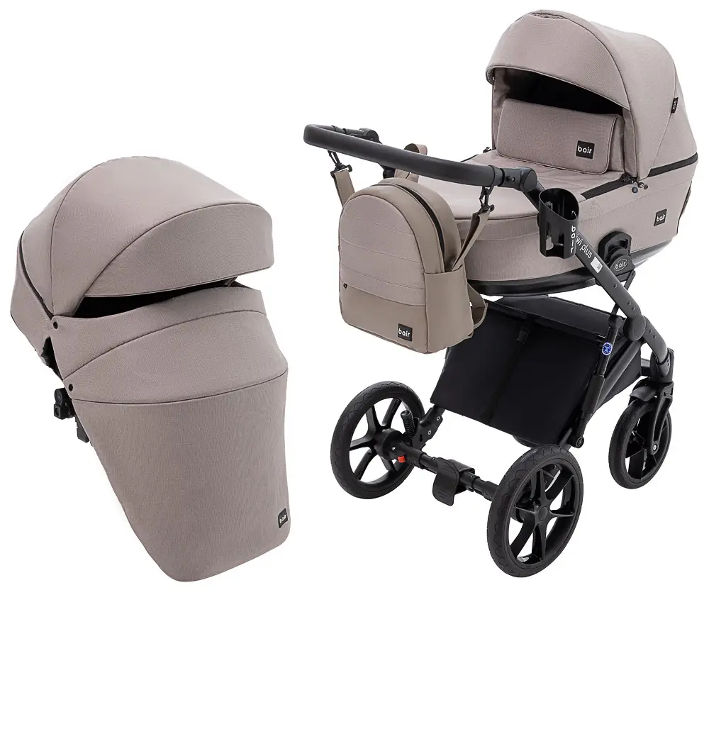 Коляска 2 в 1 Bair Kiwi Plus Soft BKP-455 капучино, фото 1