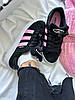 Жіночі кросівки Adidas Campus 00s Black True Pink Адідас Кампус чорні з рожевим замшеві демісезон, фото 8