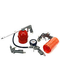 Пневматический распылитель краски 5ед Euro Craft (Польша), Окрасочный пистолет для компрессора, ALX