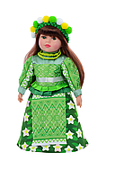Детская музыкальная кукла Украиночка Limo Toy M 5079 I UA Мягконабивная кукла для детей Зеленый