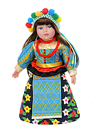 Детская музыкальная кукла Украиночка Limo Toy M M 5085 I UA Мягконабивная кукла для детей Голубой