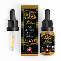 Масло КБД 5% Full Spectrum CBD масло 10ml SwissGoldenCBD Конопляное масло cbd Кбд медицинское масло для сна