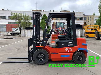 Електричний вилковий навантажувач EP EQUIPMENT EFL252 з літій-іонною батареєю 4.8m