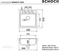 Кухонна мийка Schock Mono N-100S Magma