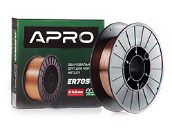 Дріт зварювальний  APRO ER70S-6 0,8 мм 2,5 кг