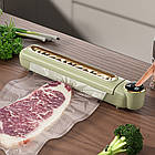 Вакуумний пакувальник для продуктів, Сapper, Зелений / Вакууматор для продуктів / Вакууматор для дому, фото 9