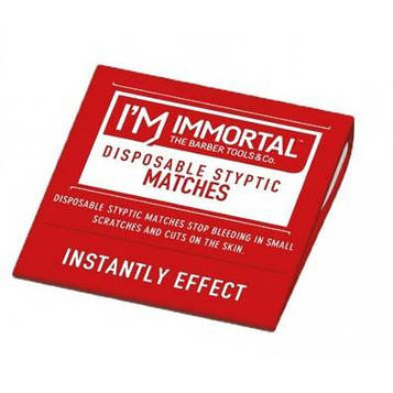 Стік-квасці від порізів після гоління і депіляції Immortal Disposable Styptic Matches (IM-130)