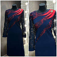 Стильное женское платье, ткань "Креп Дайвинг" размер 56