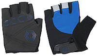 Мужские перчатки для велосипеда зал занятия спортом Crivit черные с синим Shopen Чоловічі рукавички для