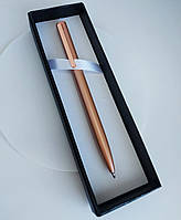Металлическая письменная ручка гелевая в подарочном футляре