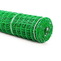 Сетка садовая пластиковая зеленая квадрат 95х85 мм размеры 1.0х20 м N