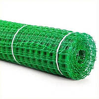 Сетка садовая пластиковая зеленая квадрат 50х50 мм размеры 1.0х20 м N