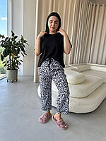 Піжама жіноча штани і футболка. Костюм домашній комфортний. Комплект для дому і сну., фото 4