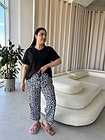 Піжама жіноча штани і футболка. Костюм домашній комфортний. Комплект для дому і сну., фото 6