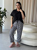 Піжама жіноча штани і футболка. Костюм домашній комфортний. Комплект для дому і сну., фото 7