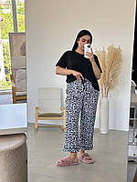 Піжама жіноча штани і футболка. Костюм домашній комфортний. Комплект для дому і сну., фото 8