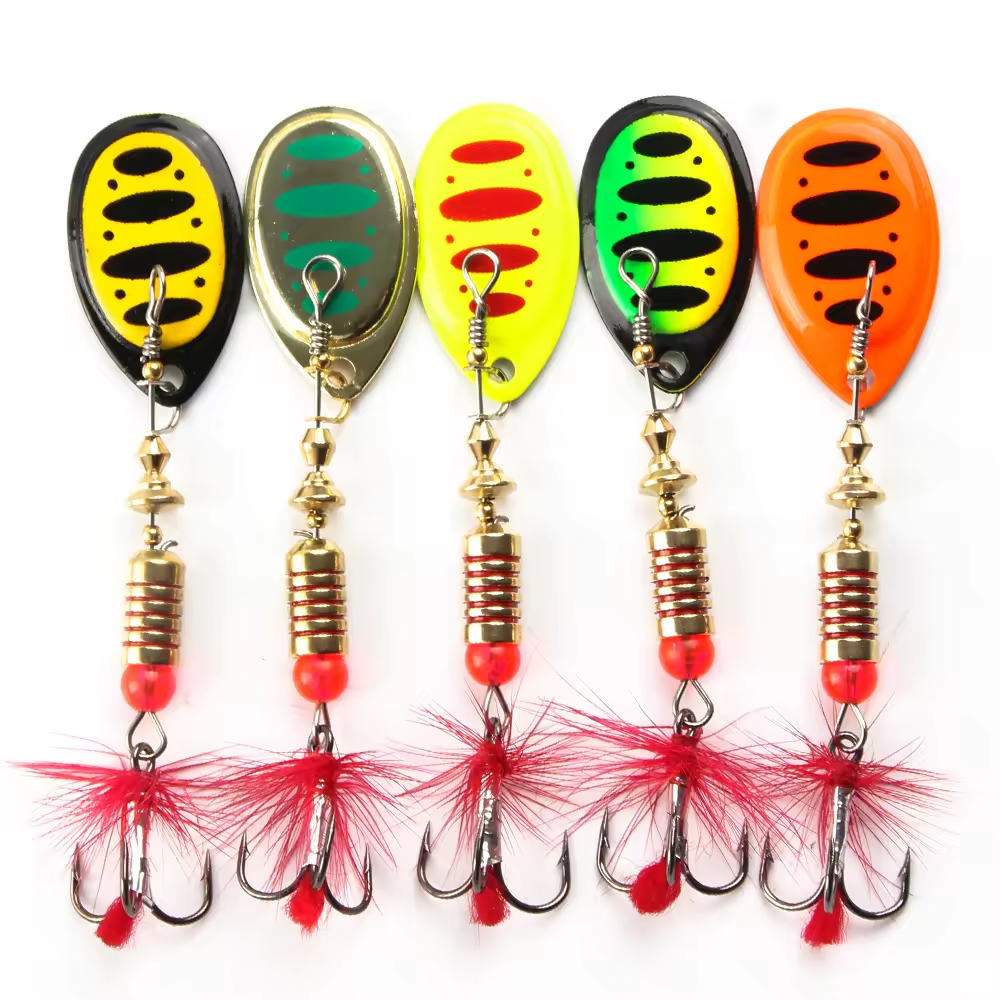 Набір lizard №3 5шт обертових блешень на хижака