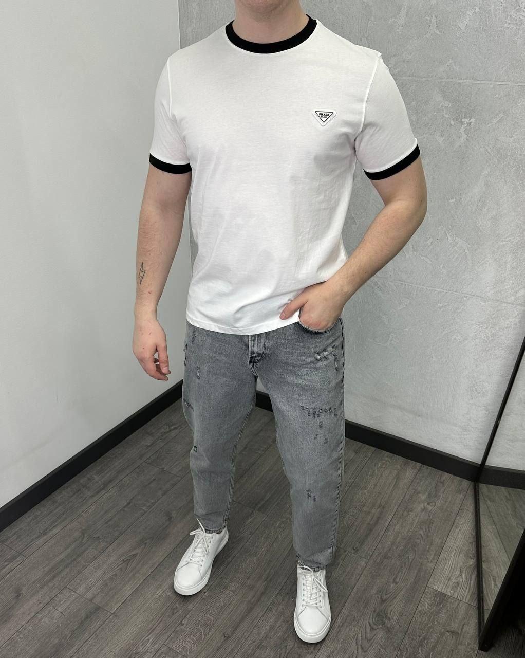 Чоловіча футболка Armani H4465 біла