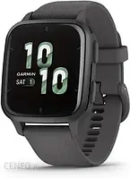 Часи Garmin Venu Sq 2 Niebiesko Szara Ramka Z Aluminium Szarą Kopertą I Silikonowym Paskiem