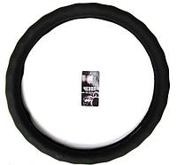 Чехол руля оплетка черный с перфорацией на руль авто XL 41-43 см ДК (DK-XL194BK)