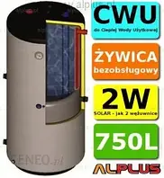 Водонагрівач Ermet Solar Dwupłaszczowy Pionowy Wymiennik 750L Bojler (Jak 2W) [DPWSto - C.O.Sol. 750L]